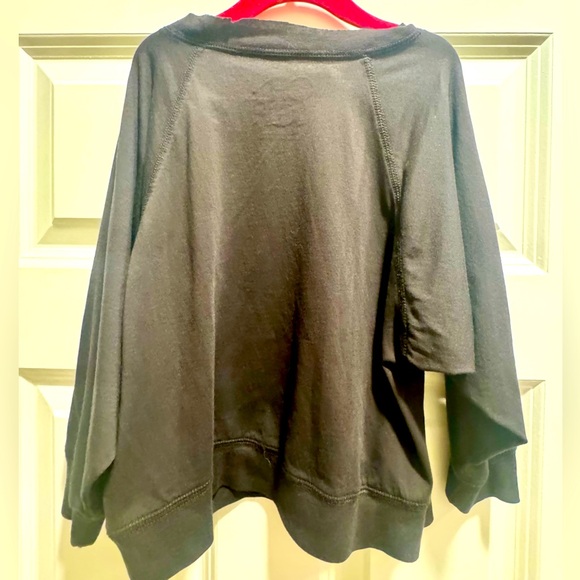 CHASER NWT SZ 6 Black Graphic Sweatshirt with Yellow David Bowie Design - Picture 3 of 5